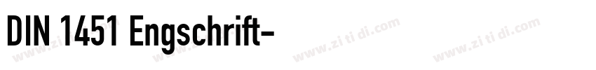 DIN 1451 Engschrift字体转换
